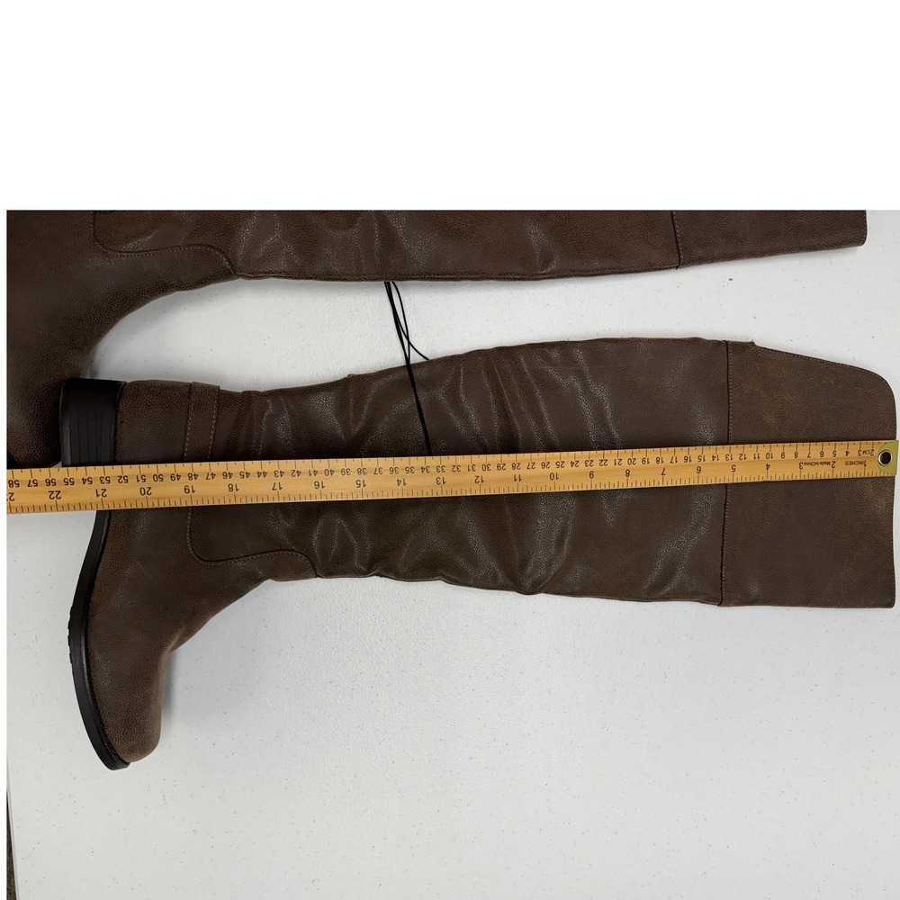 American Rag Over The Knee Boots Women 6.5 Brown Catelyn Buckle - Picture 10 of 10